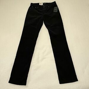 NWT Lauren Ralph Lauren  Jeans Co.Black Corduroy Jeans Size 2